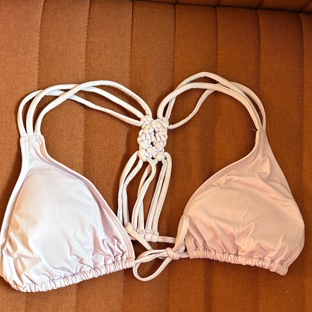 L*Space Lavender Braided Bikini Top